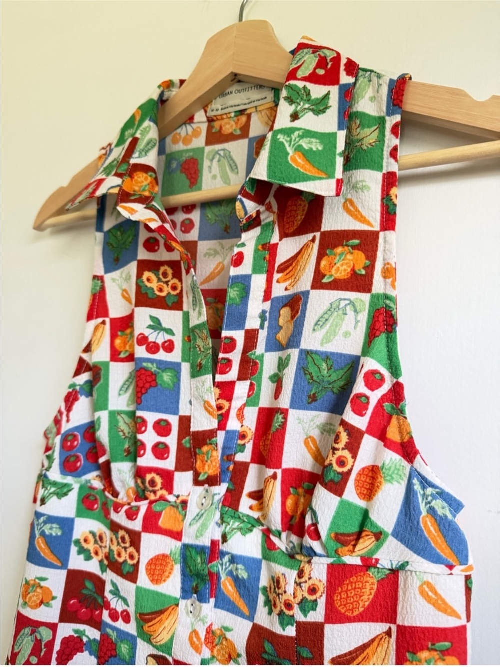 Urban Outfitters Fruit & Veggie Print Mini Dress - Picture 2 of 4